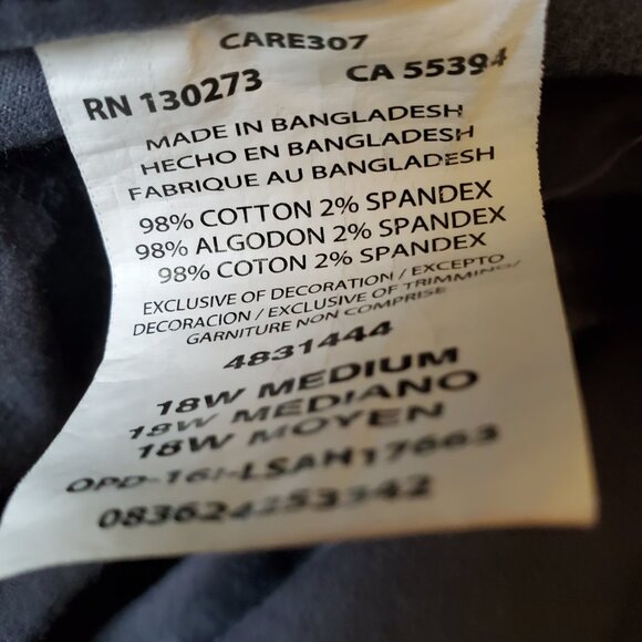 Lee Modern Series Midrise Fit Cargo Pants 18W - Picture 5 of 5